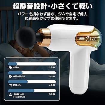 筋膜リリースガン ハンディガン MINI 5段階振動強力振動　AI自動モード付き Amazon | ATION-筋膜リリースガン ハンディガン MINI 4段階振動